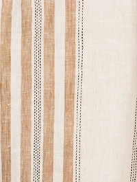 Cannes Linen Caftan Striped Print