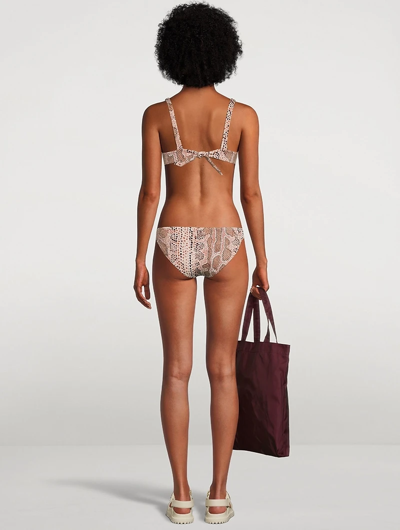 Midori Classic Bikini Bottoms Snake Print