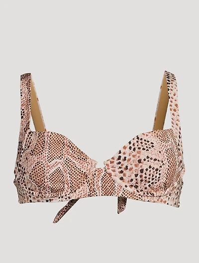 Demi Underwire Bikini Top Snake Print