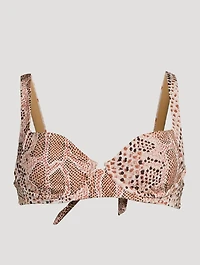 Demi Underwire Bikini Top Snake Print