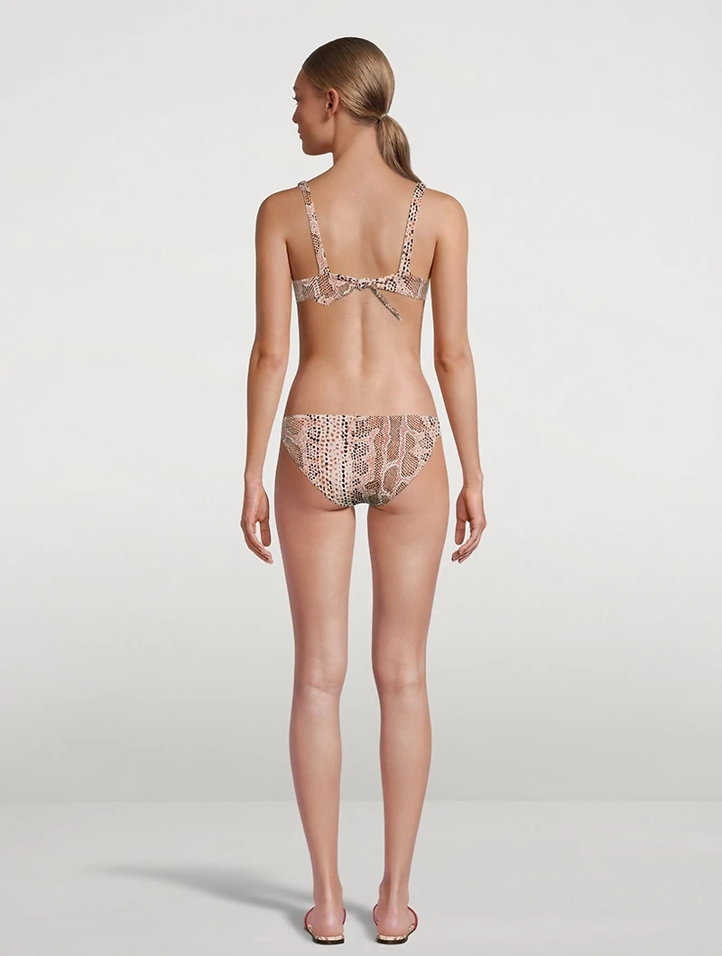 Demi Underwire Bikini Top Snake Print