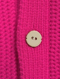 Grain Stitch Cashmere Cardigan