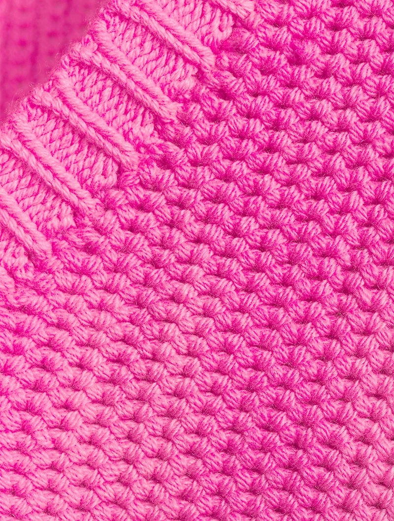 Dip-Dyed Grain Stitch Cashmere Sweater
