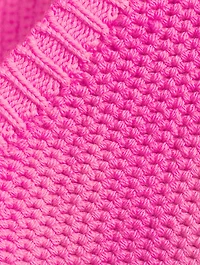 Dip-Dyed Grain Stitch Cashmere Sweater