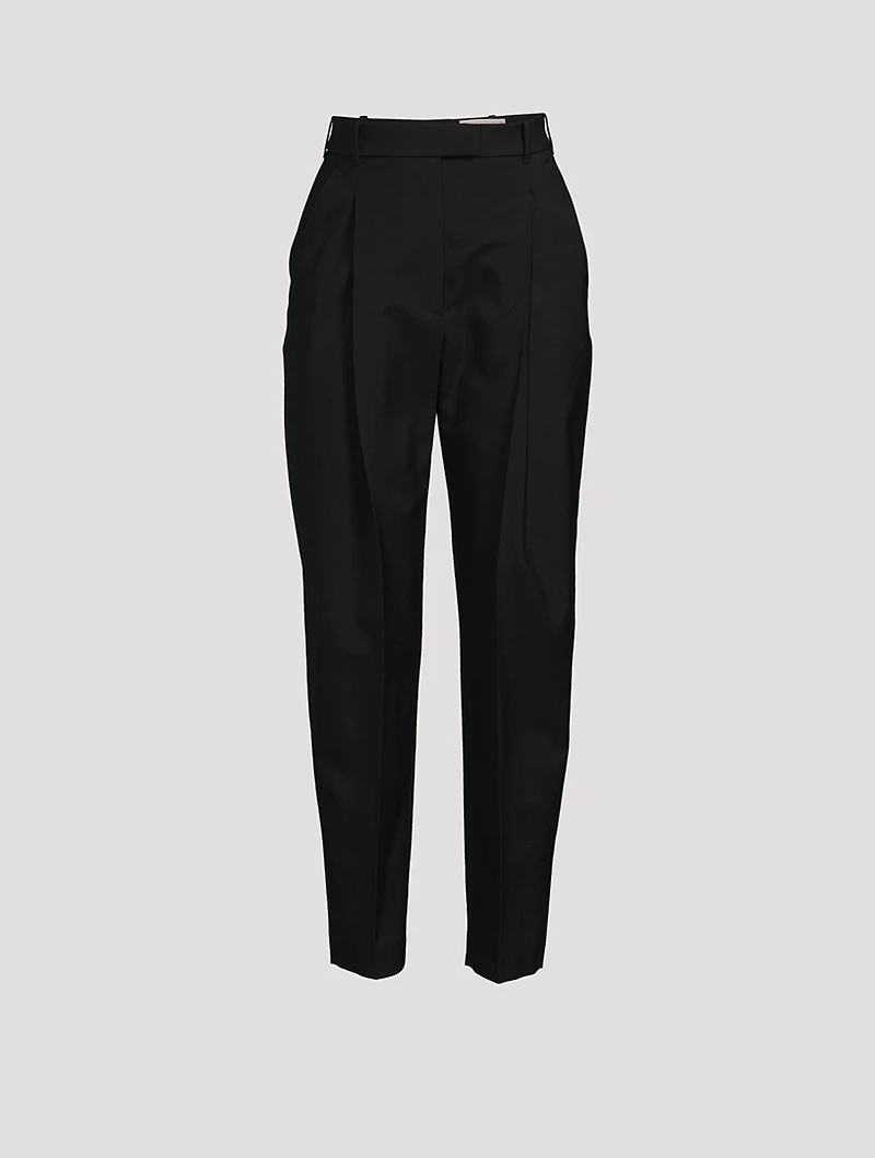 Wool Peg Trousers