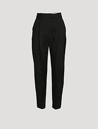Wool Peg Trousers