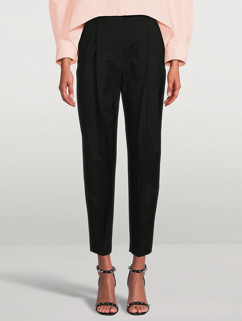 Wool Peg Trousers