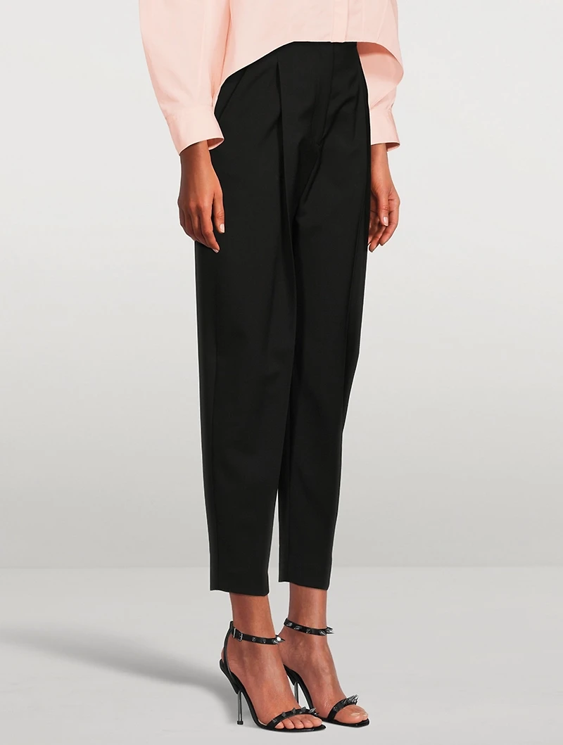 Wool Peg Trousers