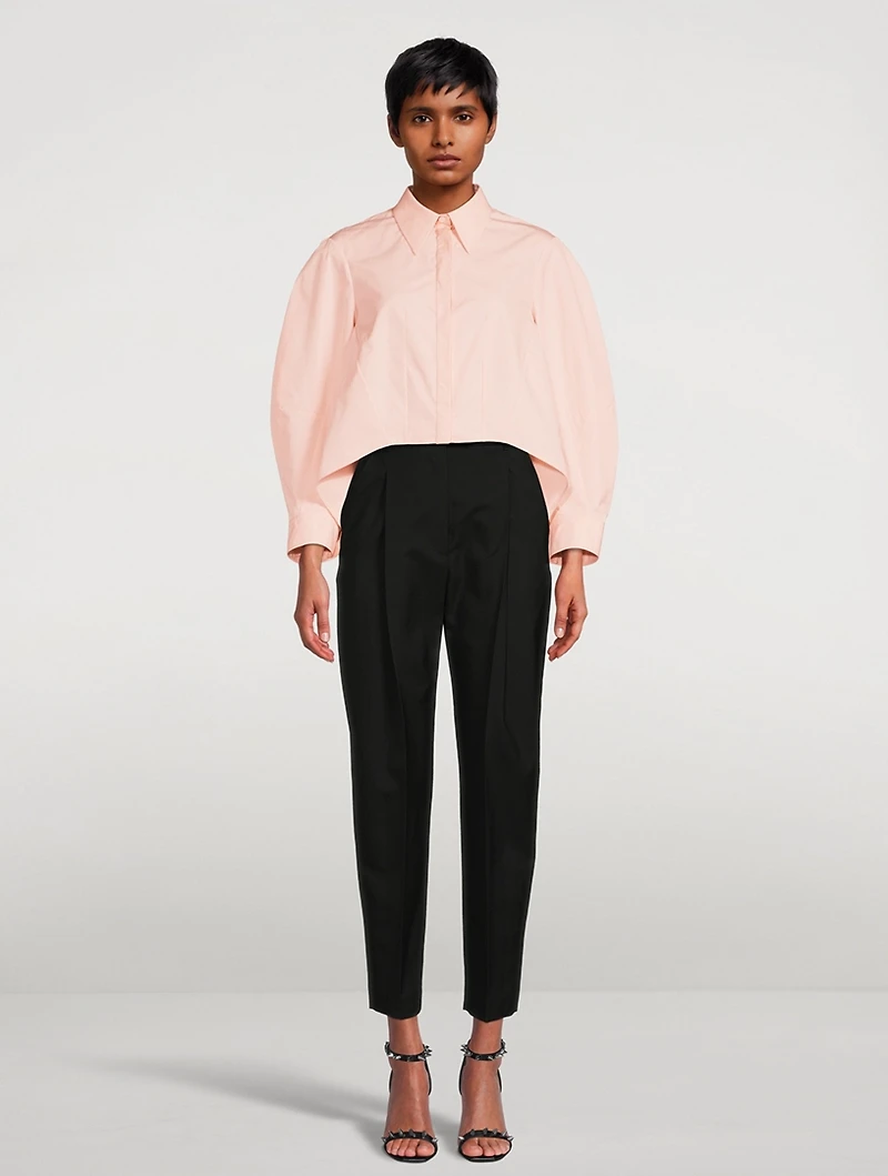 Wool Peg Trousers