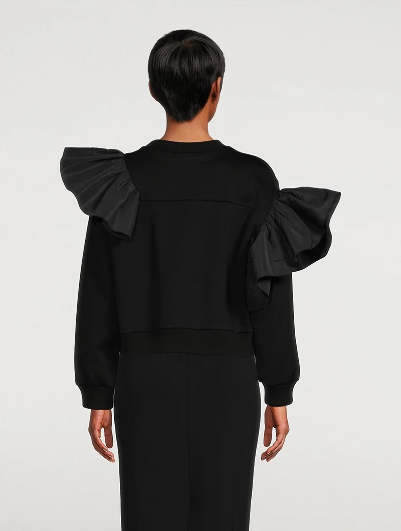 Ruffled Sweatshirt