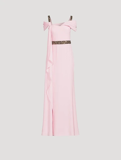 Crystal-Embellished Gown