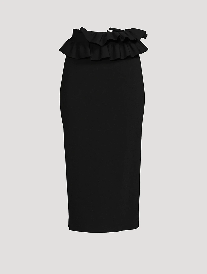 Ruffled Pencil Skirt