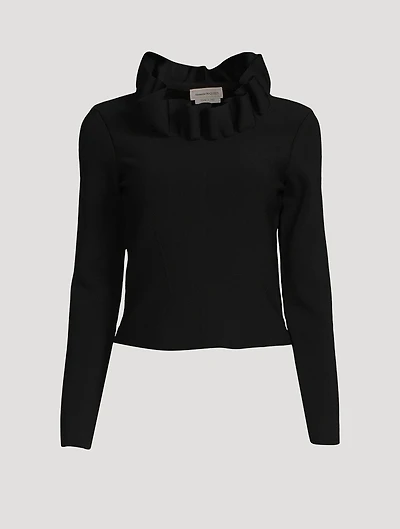 Ruffle Long-Sleeve Top