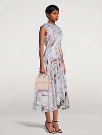 Cotton Midi Dress William Blake Dante Print