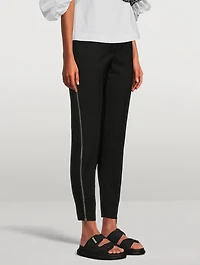 Side-Zip Wool Trousers