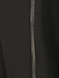 Side-Zip Wool Trousers