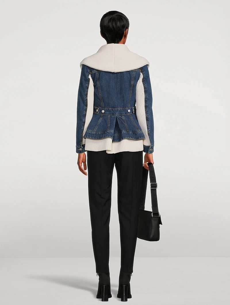 Hybrid Knit Denim Jacket