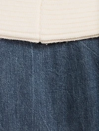 Hybrid Knit Denim Jacket