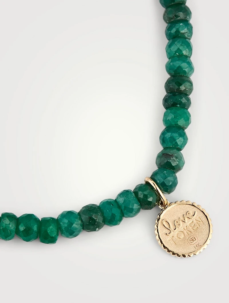Small Emerald Beaded Bracelet