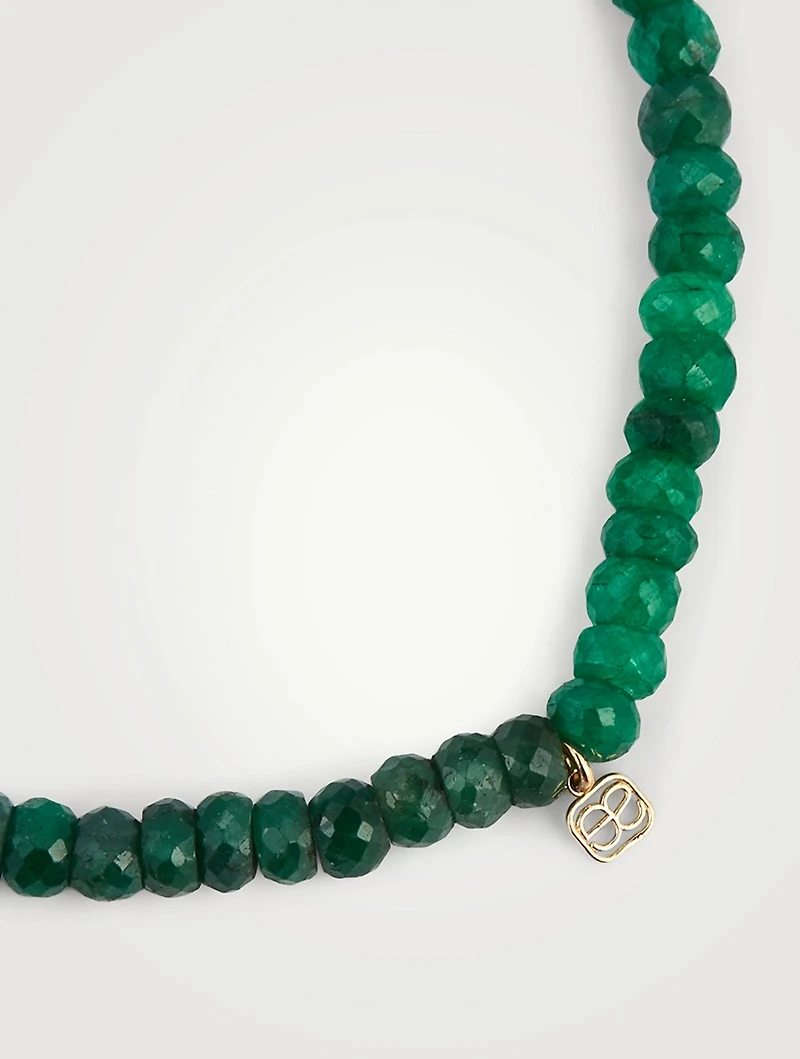 Small Emerald Beaded Bracelet
