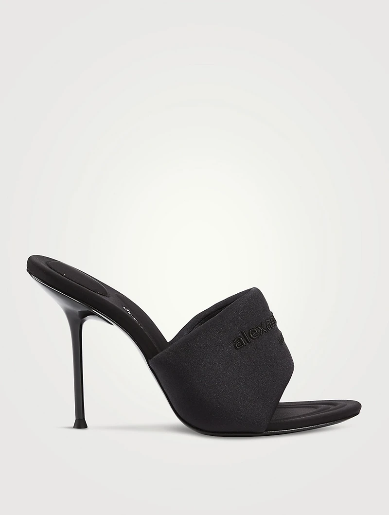 Sienna Padded Lycra Heeled Mules