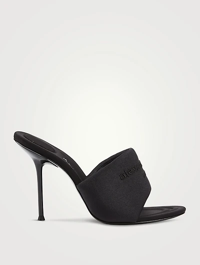 Sienna Padded Lycra Heeled Mules