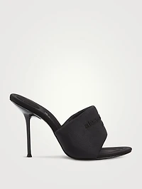 Sienna Padded Lycra Heeled Mules