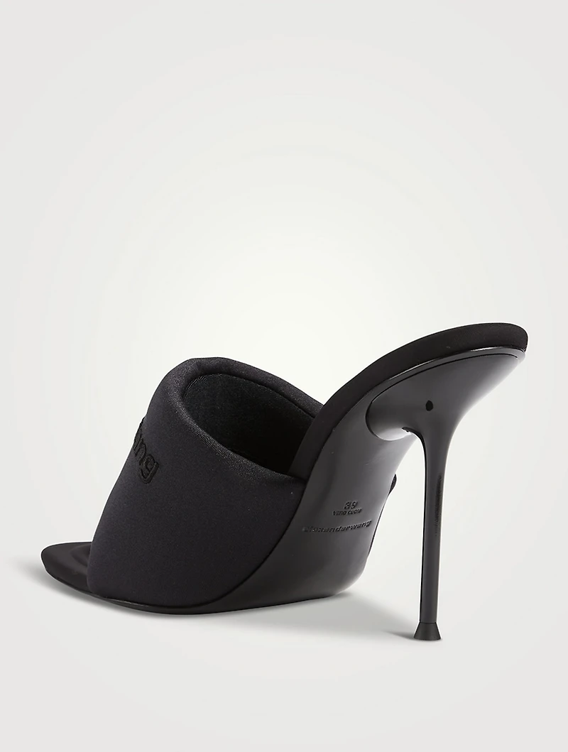 Sienna Padded Lycra Heeled Mules