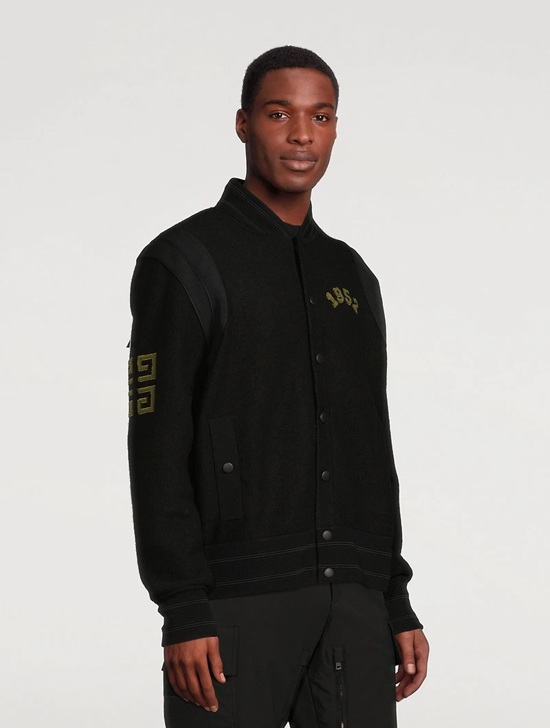 Wool College Varsity Jacket