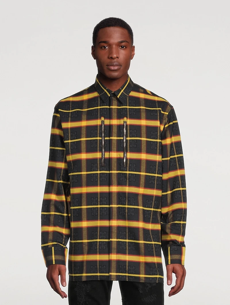 Oversized Shirt With Front Zips