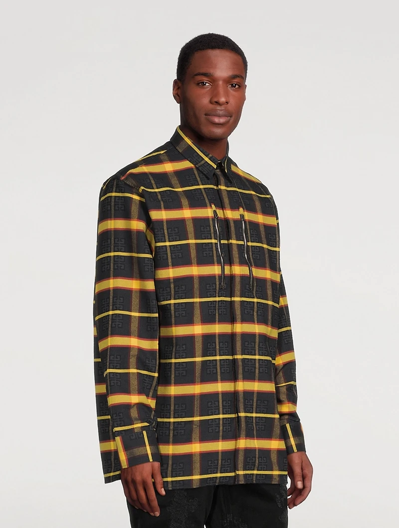 Oversized Shirt With Front Zips