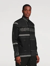 Cotton Oversized Shirt Paisley Print
