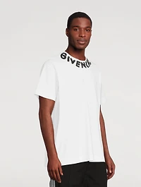 Oversized T-Shirt With Tag Effect Prints