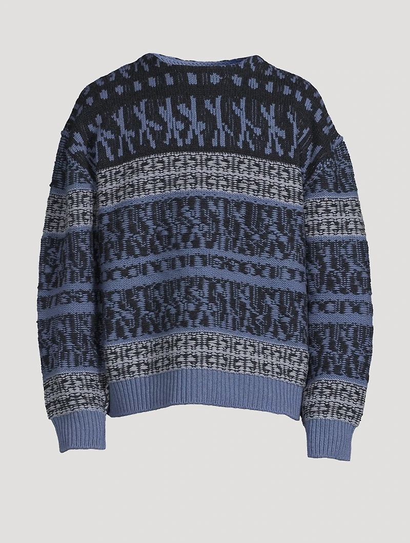 Wool Patchwork Sweater
