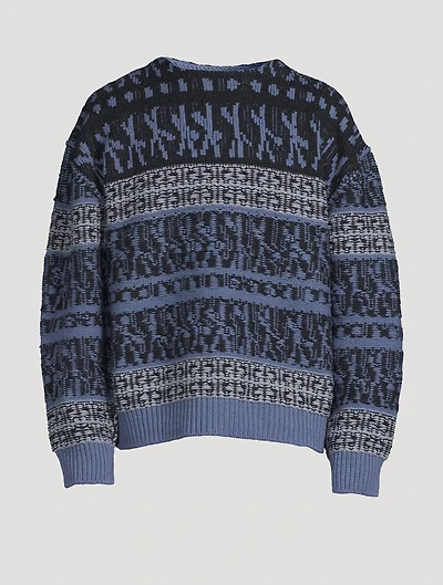 Wool Patchwork Sweater