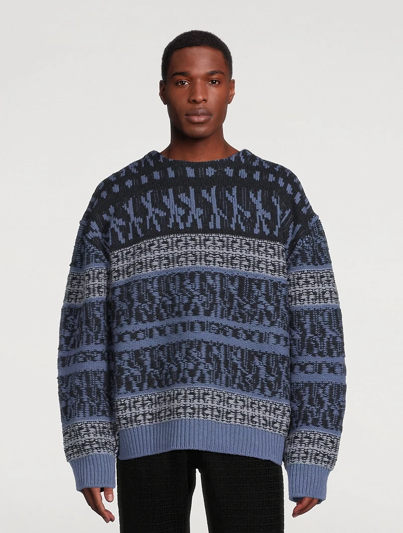 Wool Patchwork Sweater