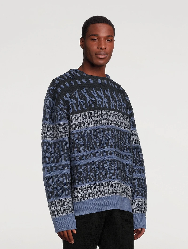 Wool Patchwork Sweater