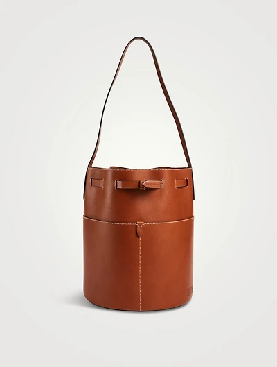 Medium Return to Nature Compostable Leather Bucket Bag