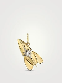 Gold Rocket Charm