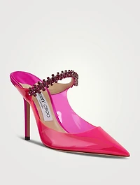 Bing 100 PVC Mules With Crystal Strap