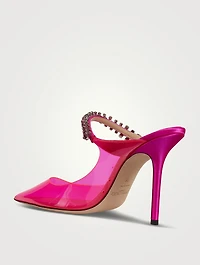 Bing 100 PVC Mules With Crystal Strap