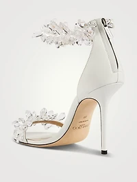 Maisel Leather Heeled Sandals With Crystals