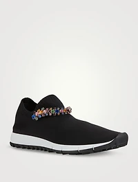 Verona Knit Sock Sneakers With Crystals