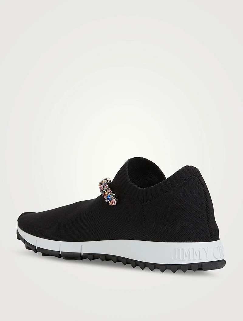 Verona Knit Sock Sneakers With Crystals