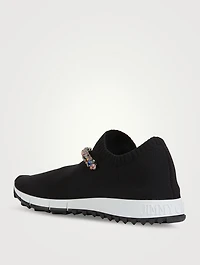 Verona Knit Sock Sneakers With Crystals