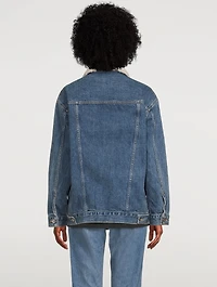 Stranger Denim Jacket With Shearling Collar