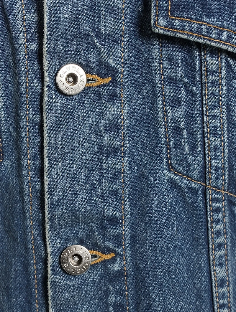 Stranger Denim Jacket With Shearling Collar