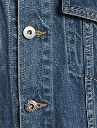 Stranger Denim Jacket With Shearling Collar