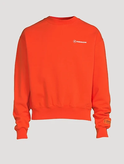Crewneck Sweatshirt With Logo Tape
