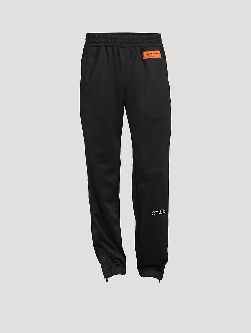 Cotton-Blend Track Pants